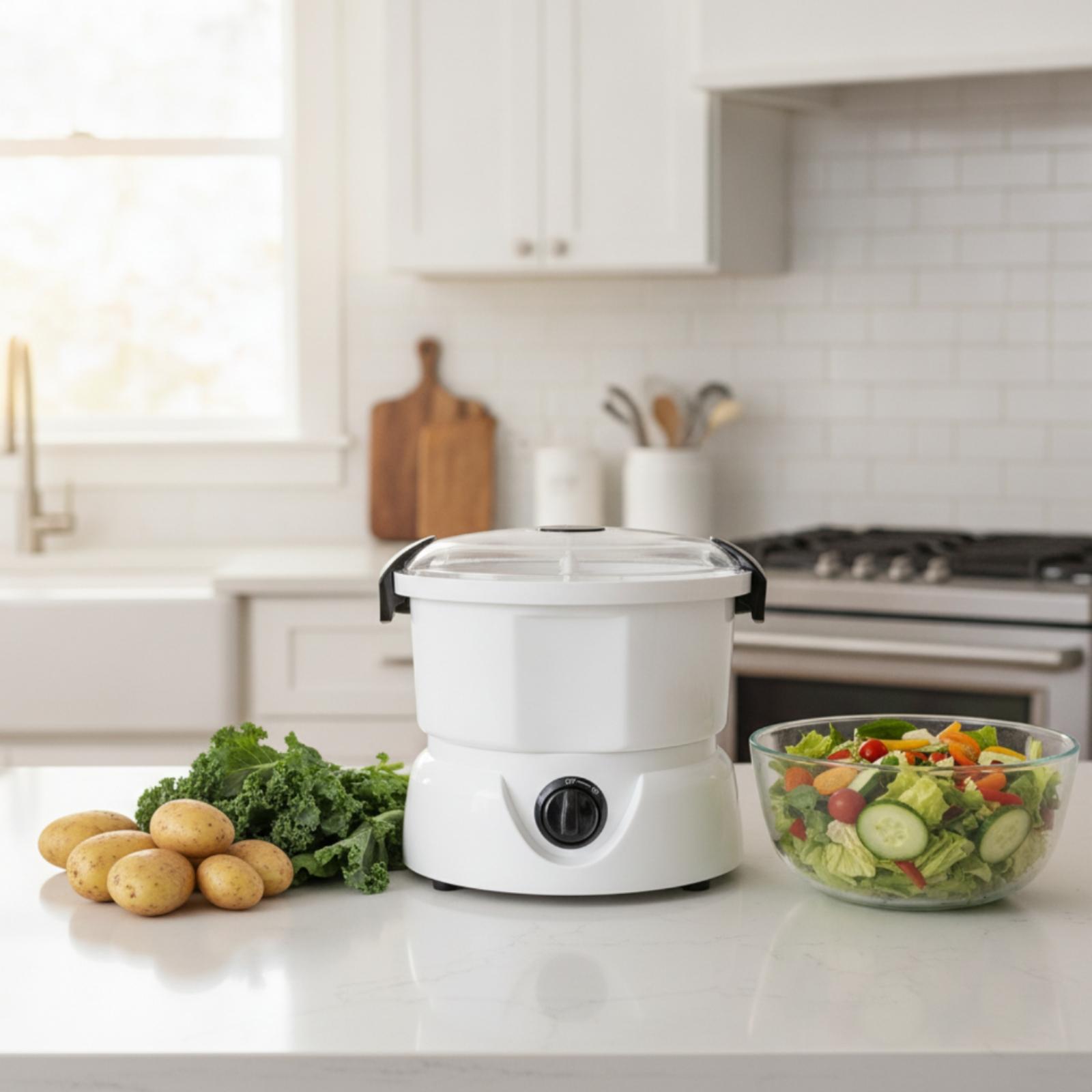 Meal Prep Potatoes - Máquina Automática de Descascar Batatas Compacta