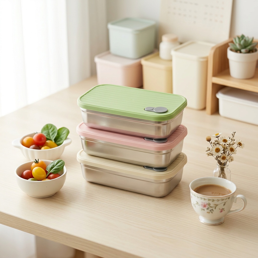 Meal Prep Kinder - Caixa Bento de Aço Inoxidável, Lancheira