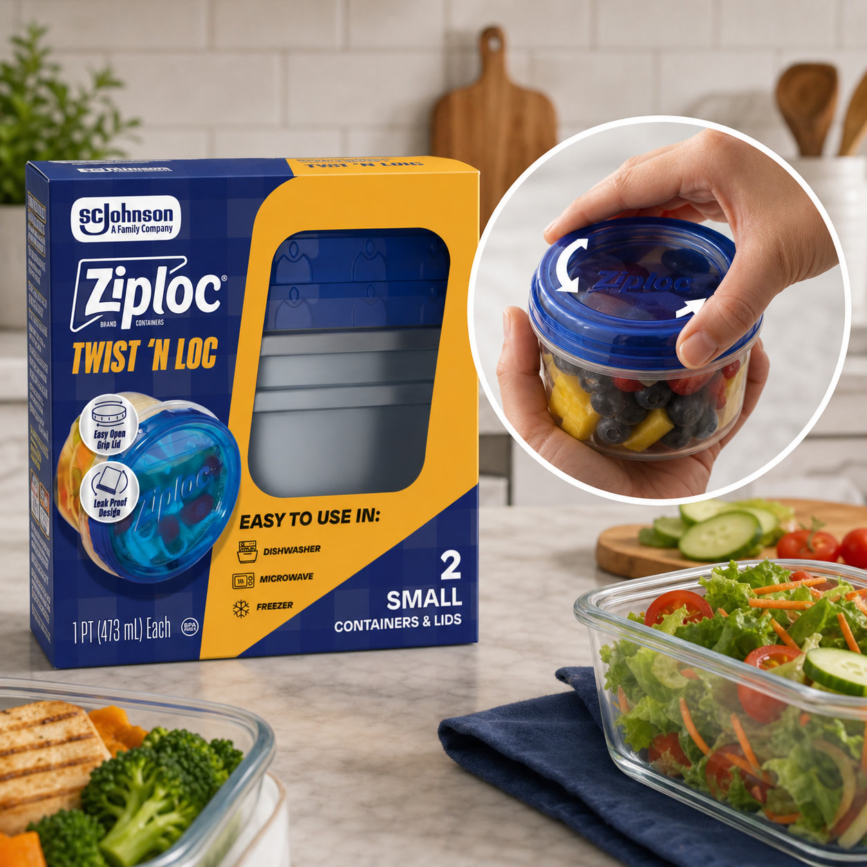 Meal Prep Container - Recipientes de Armazenamento de Alimentos com