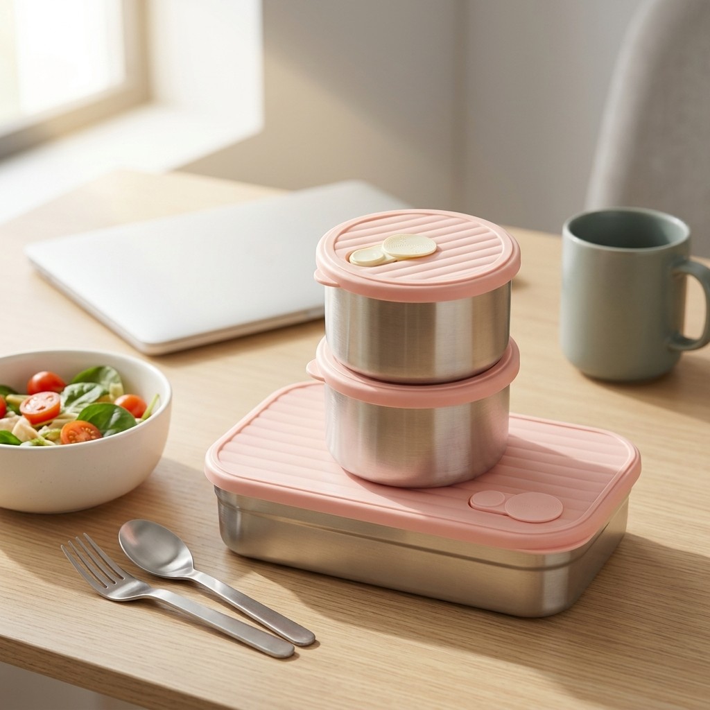 Meal Prep Kinder - Conjunto de Caixas de Almoço Bento,