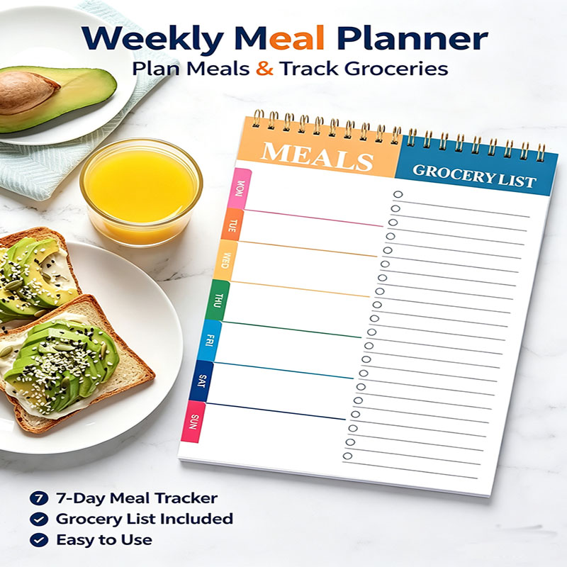 Food Prep Mat - Bloco de Notas para Planejamento Semanal