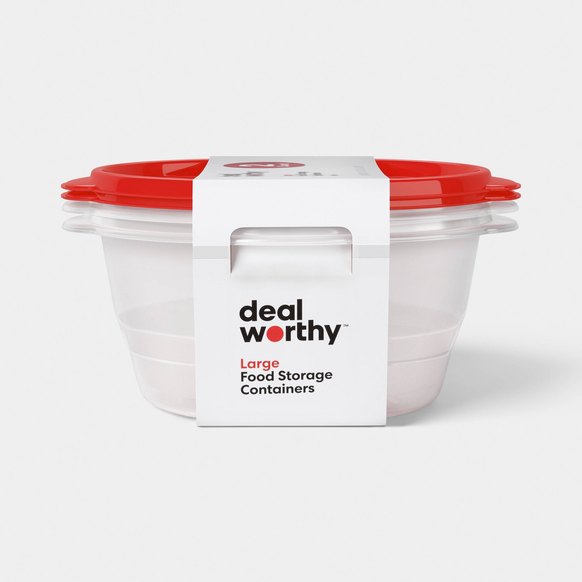Meal Prep Containers - Recipientes Grandes Redondos para Armazenamento de