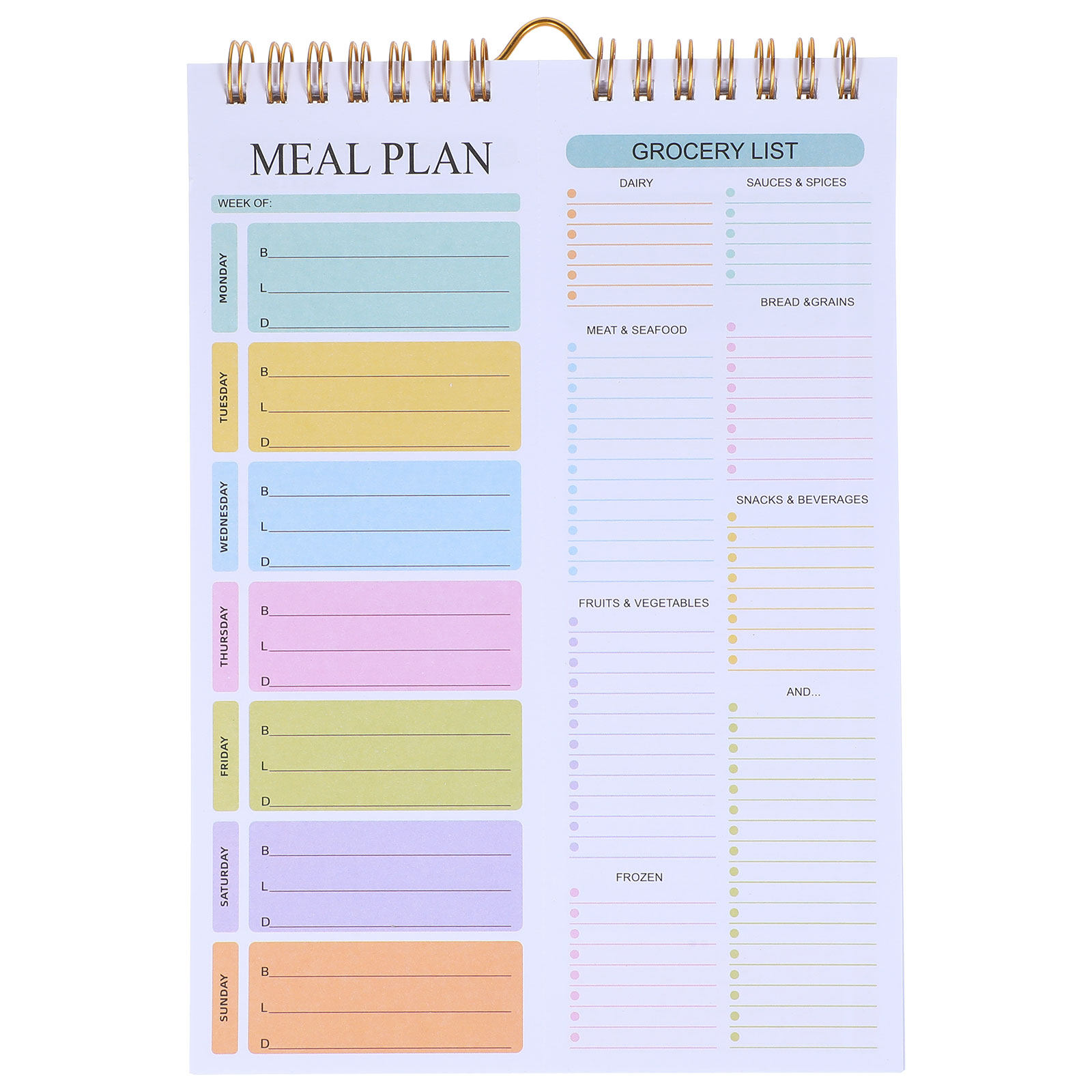 Meal Prep Weekly - Caderno Planejador de Refeições Semanal A5