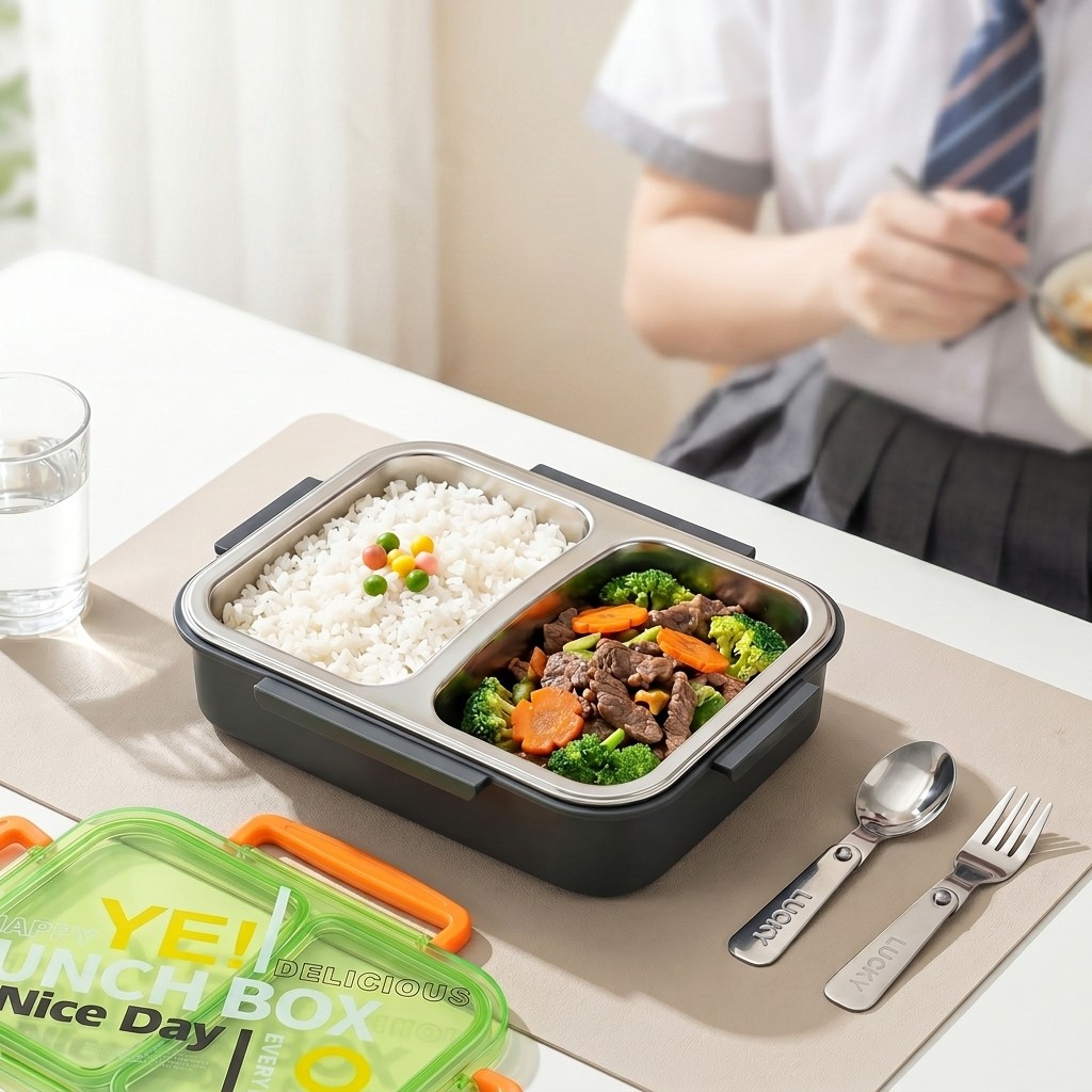 Meal Prep Kinder - Marmita de Aço Inoxidável 304 para