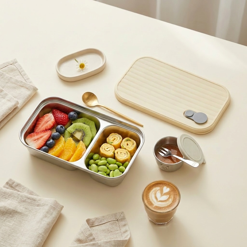 Meal Prep Kinder - Caixa Bento de Aço Inoxidável 304