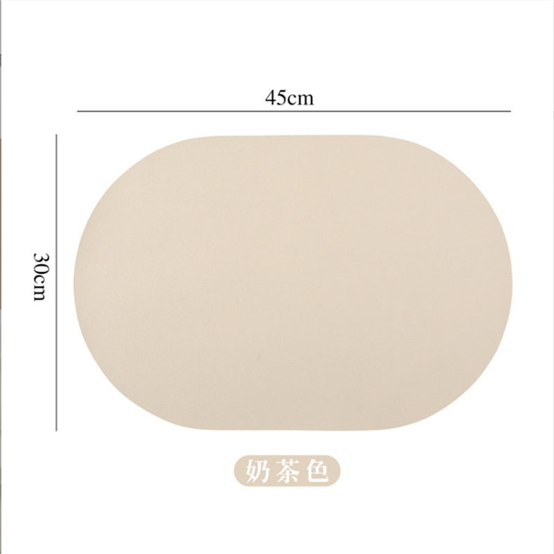 Sousplat Oval de Couro PU Sóli - Food Prep Mat avaliação e preço