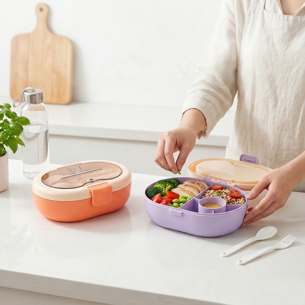 Marmita Plástica Portátil para - Meal Prep Kinder avaliação e preço
