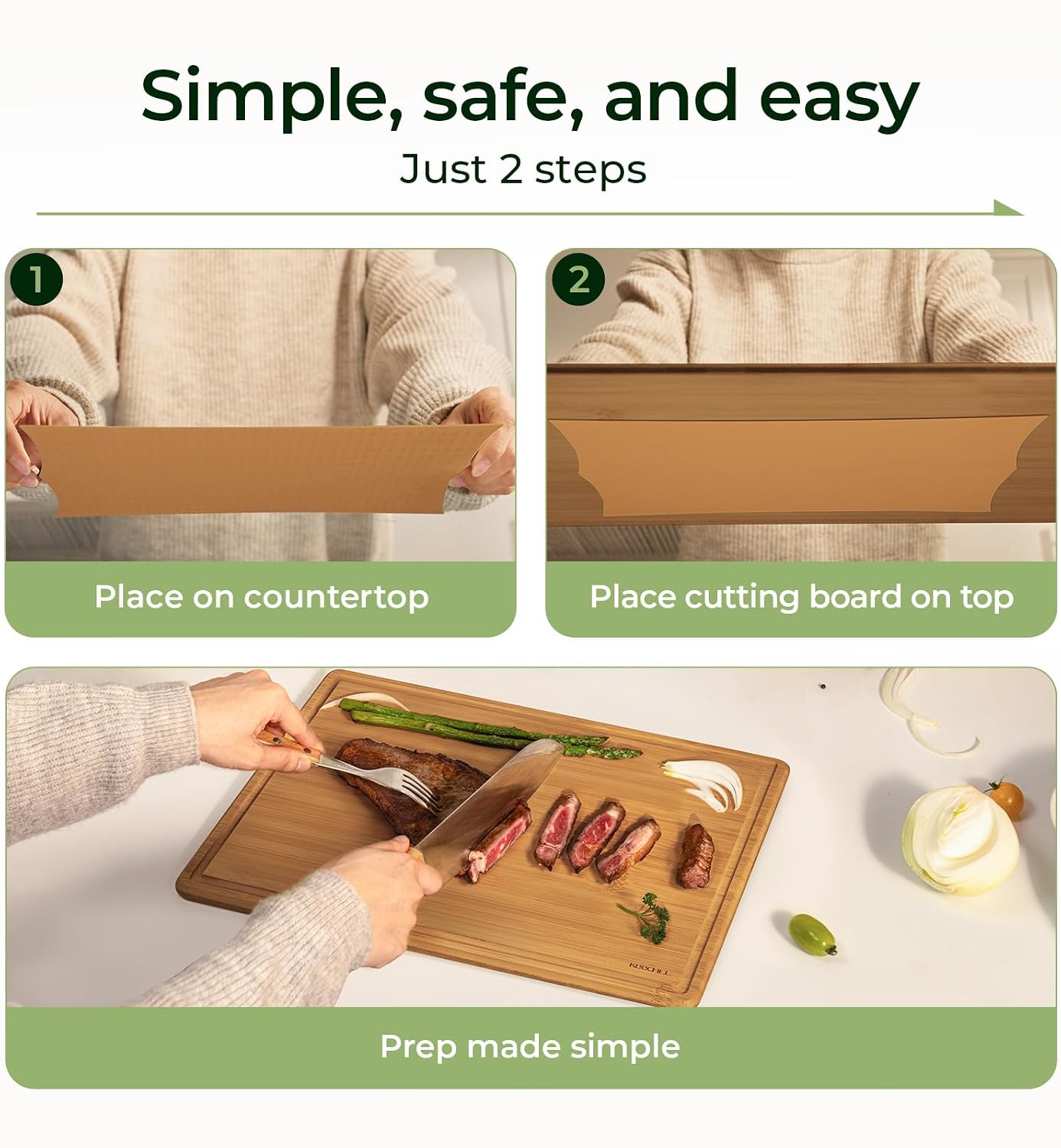 Tábua de Corte de Bambu Keeche - Meal Prep Format avaliação e preço