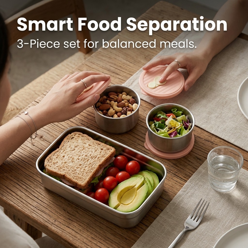 Conjunto de Caixas de Almoço B - Meal Prep Kinder avaliação e preço