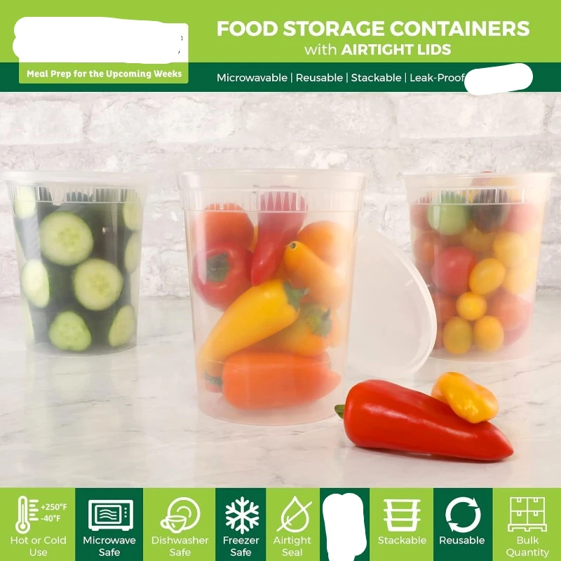 Embalagens de plástico com tam - Meal Prep Container avaliação e preço