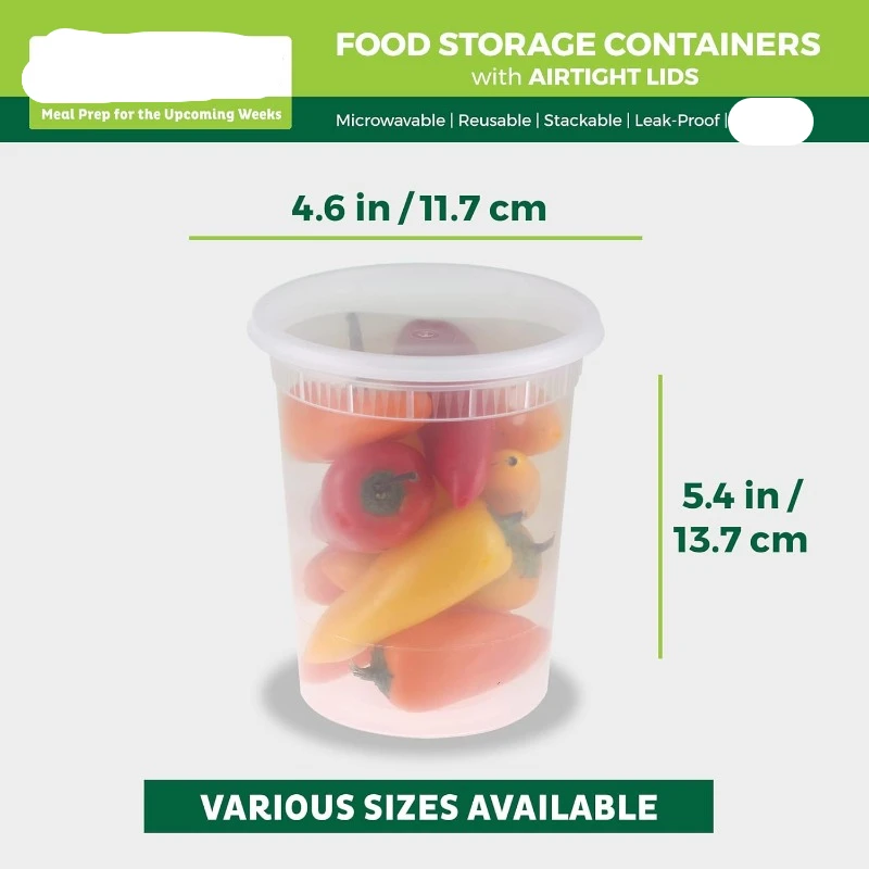 Embalagens de plástico com tam - Meal Prep Container avaliação e preço