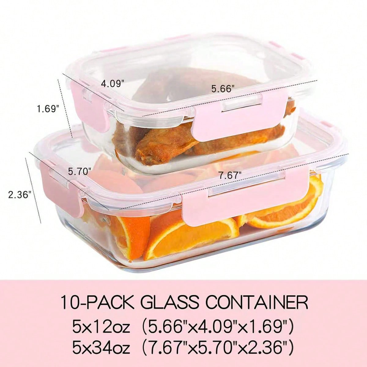 Conjunto de 10 Recipientes de  - Meal Prep Container avaliação e preço