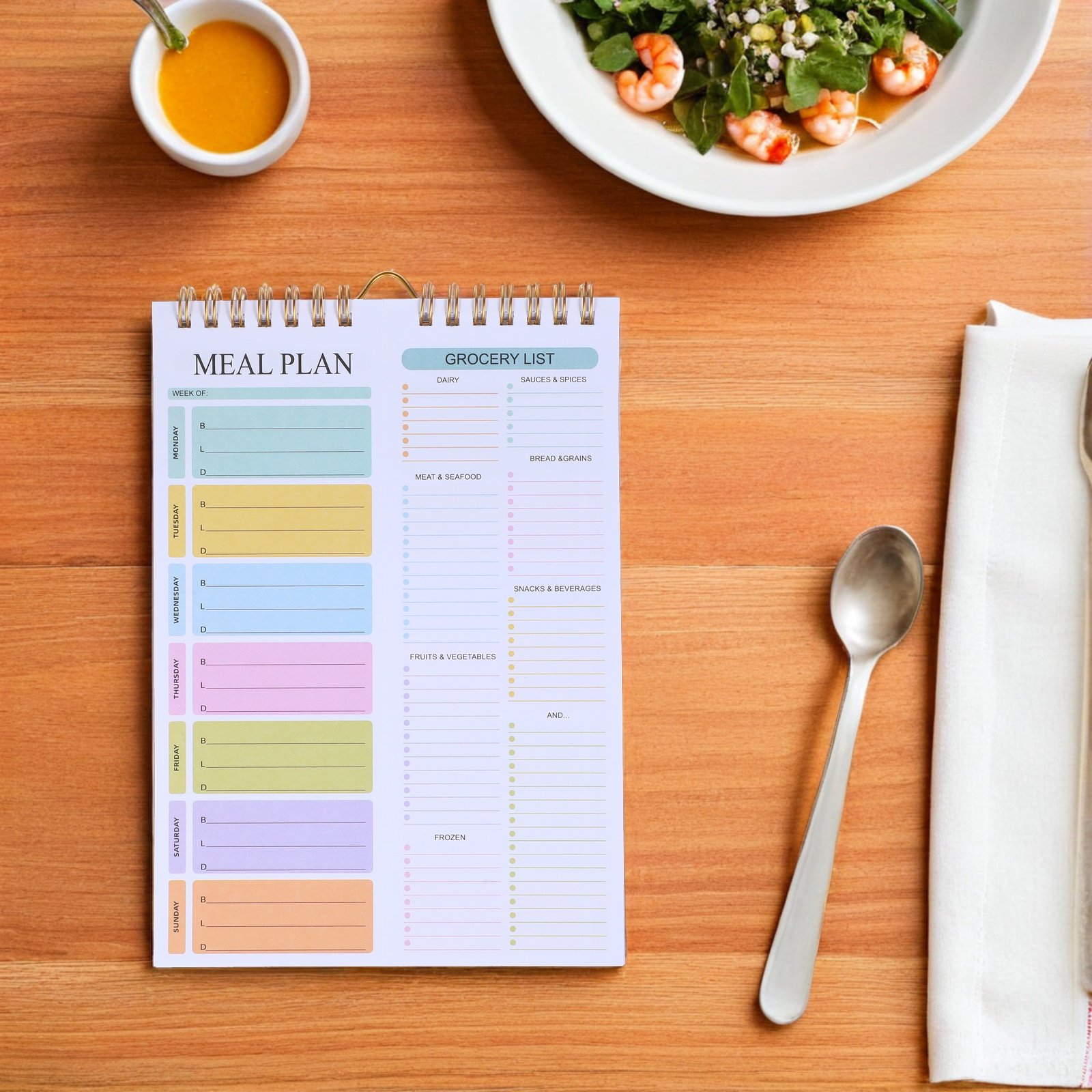 Caderno Planejador de Refeiçõe - Meal Prep Weekly avaliação e preço
