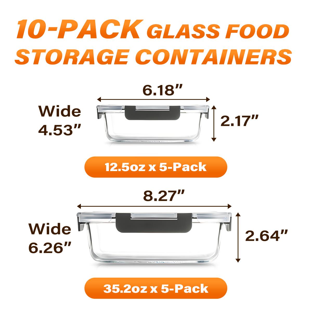 Conjunto de 10 Recipientes de  - Meal Prep Weekly avaliação e preço