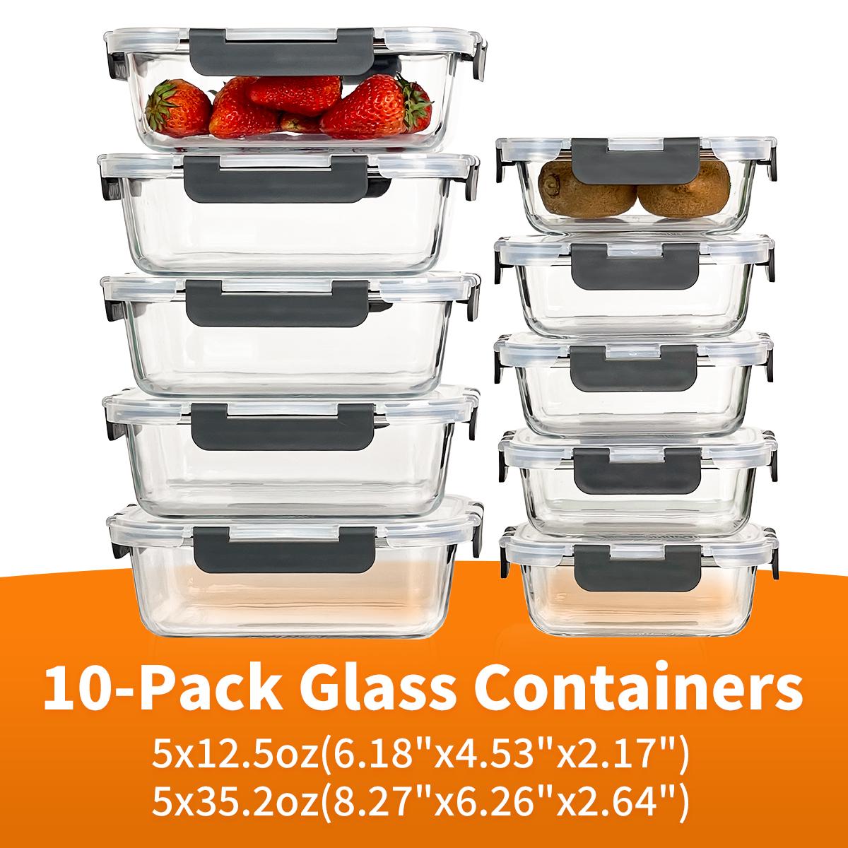Conjunto de 10 Recipientes de  - Meal Prep Weekly avaliação e preço