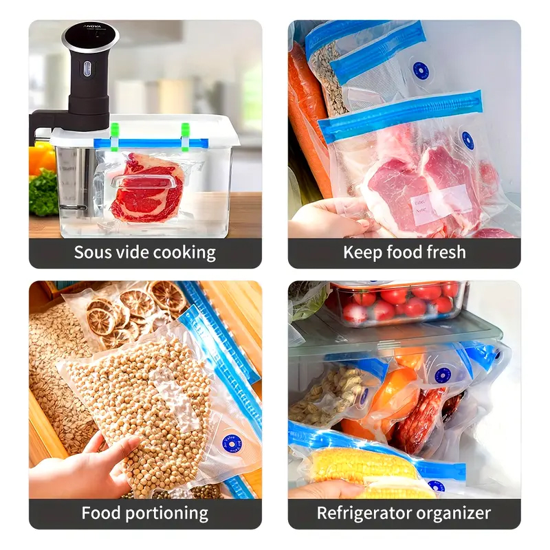 Sacos seladores a vácuo reutil - Meal Prep Seafood avaliação e preço