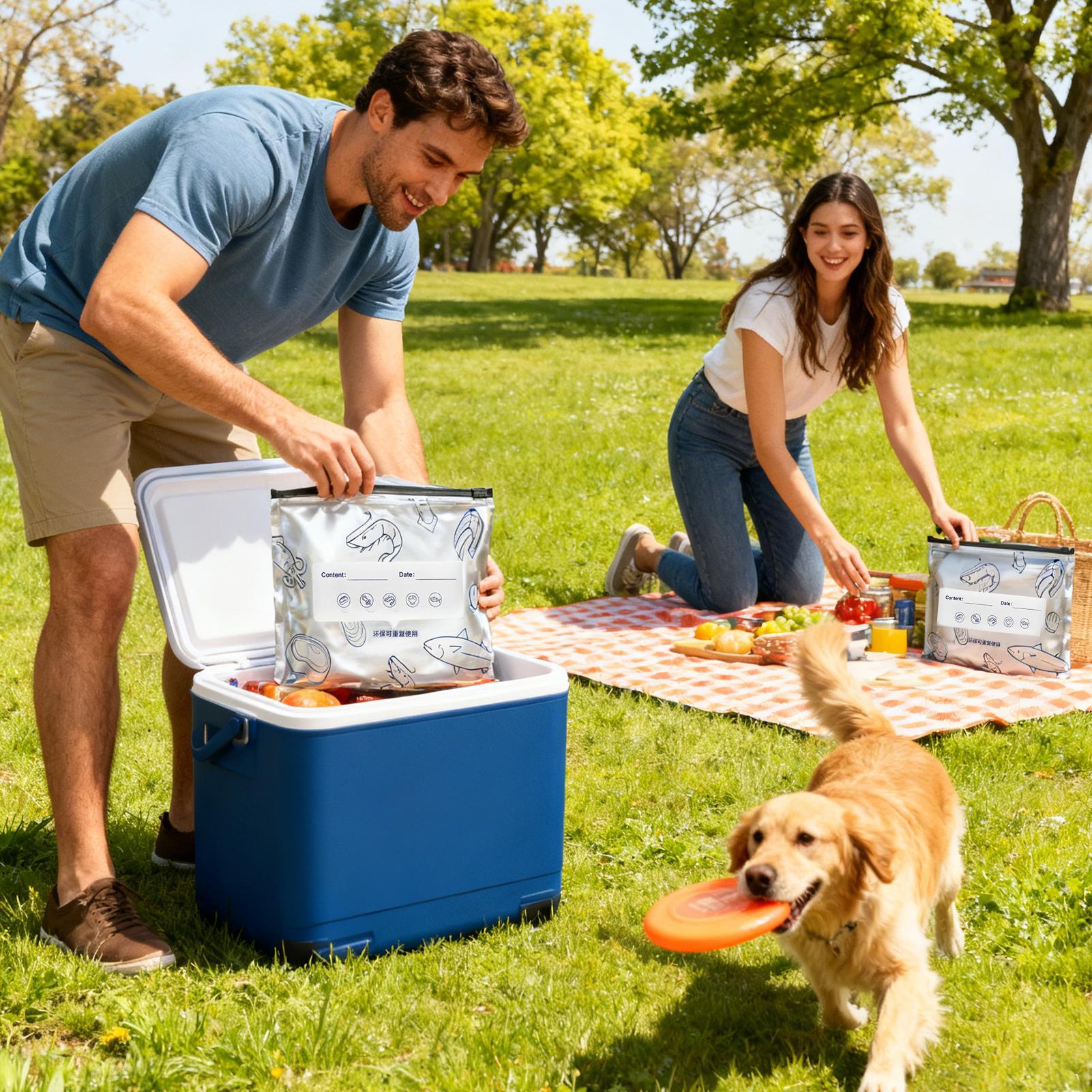 Sacos de armazenamento de alum - Meal Prep Seafood avaliação e preço