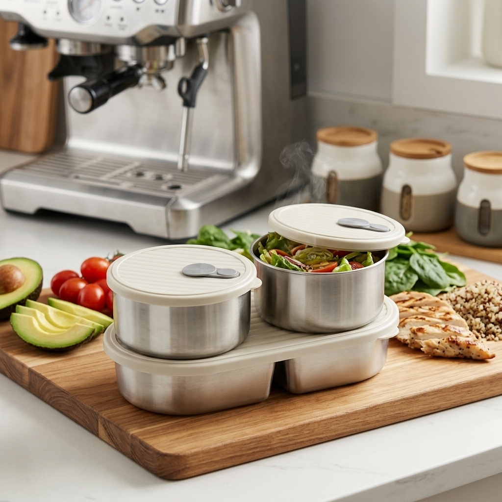 Conjunto de Marmitas de Aço In - Meal Prep Kinder avaliação e preço