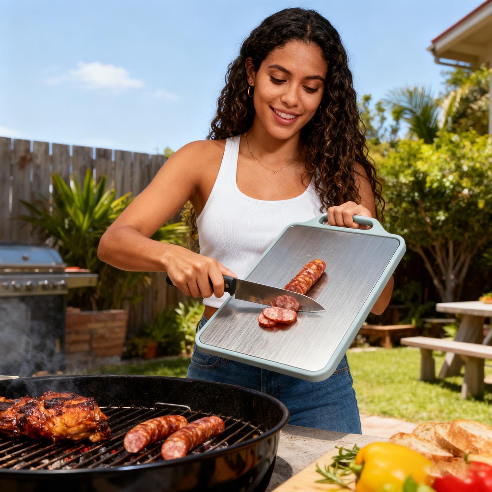 Tábua de cortar dupla face par - Meal Prep Format avaliação e preço