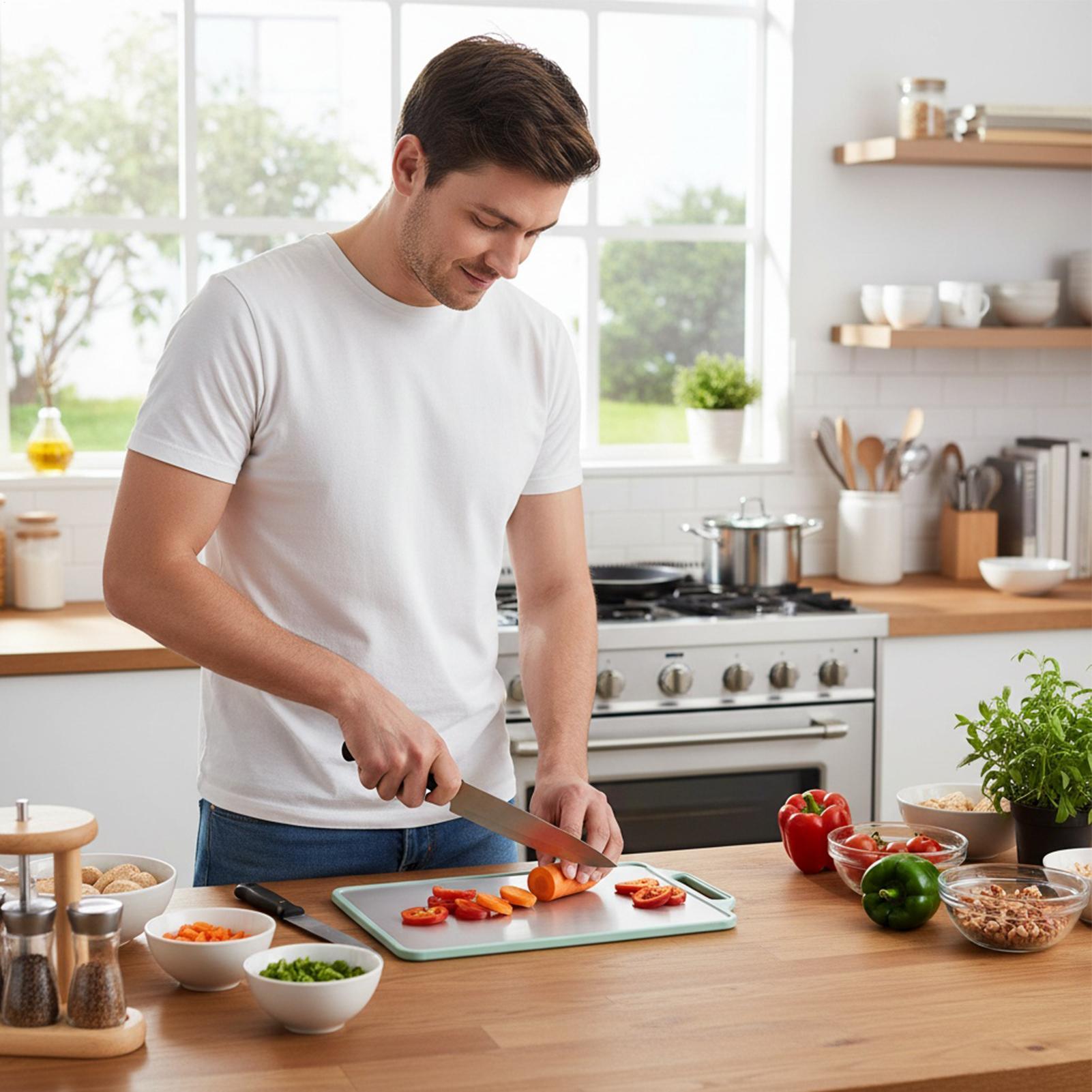 Tábua de cortar dupla face par - Meal Prep Format avaliação e preço