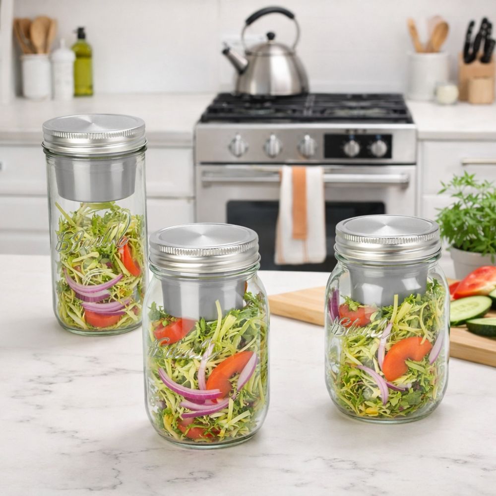 Frascos de Vidro para Salada d - Meal Prep Weekly avaliação e preço