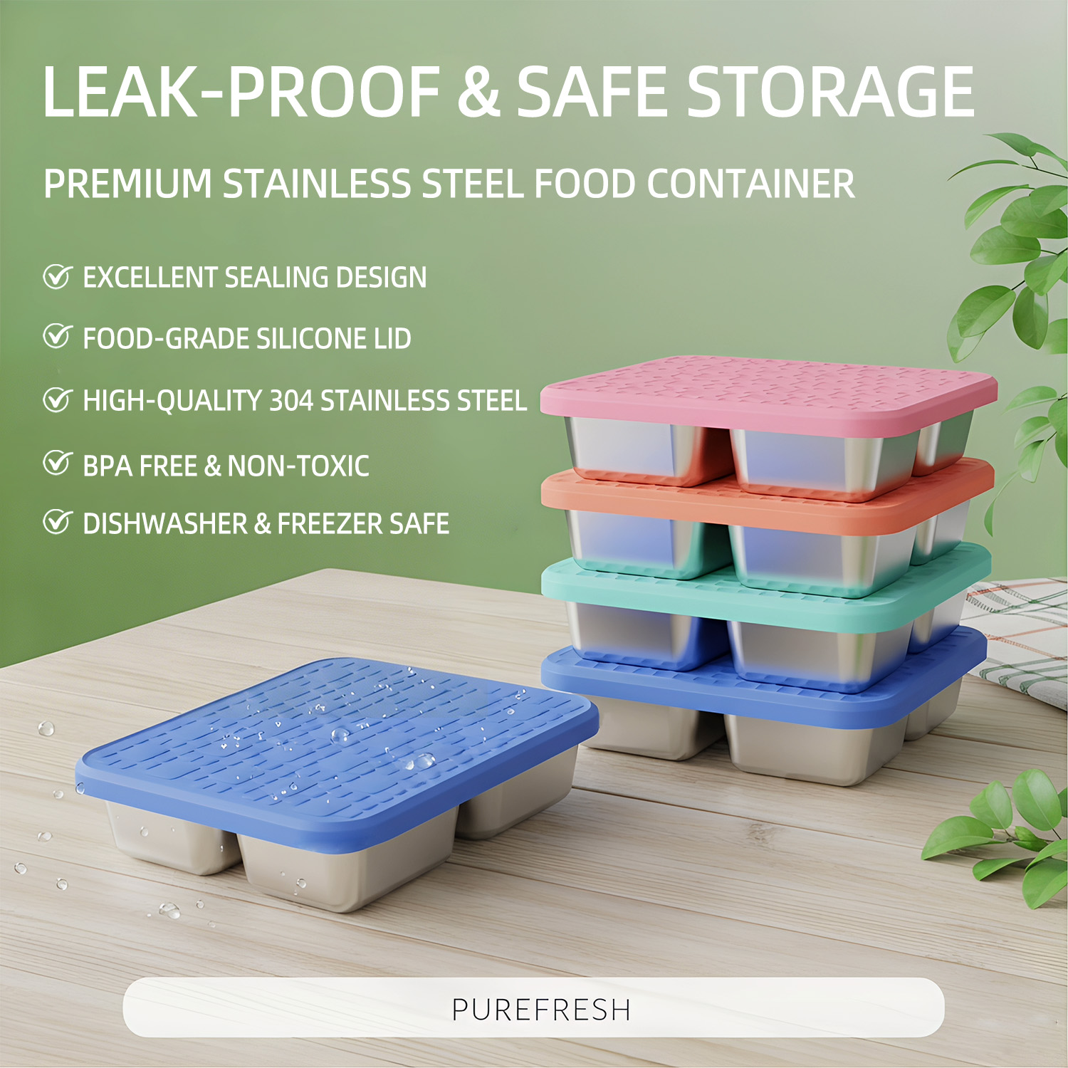 Recipiente de Almoço Dividido  - Meal Prep Container avaliação e preço